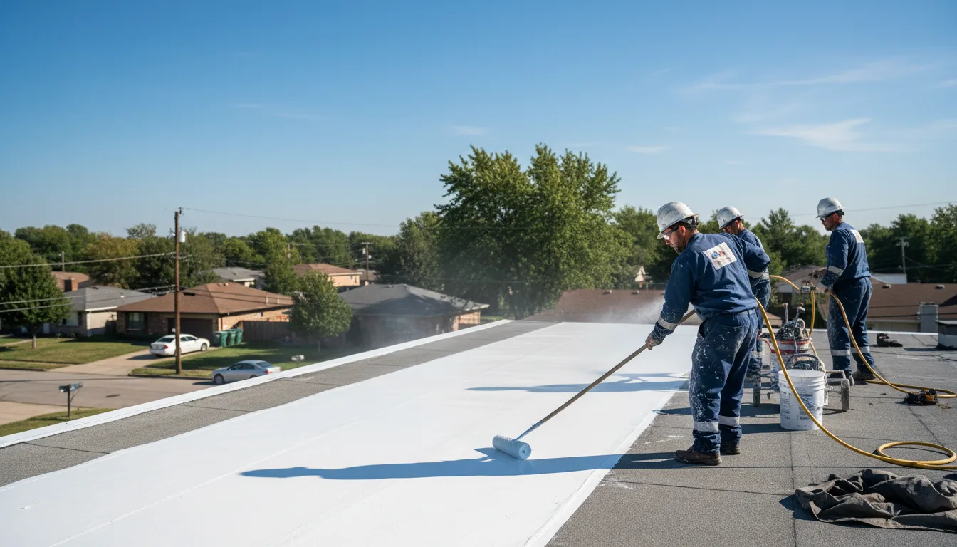 Commercial roof coating in Roundhill, KY near me